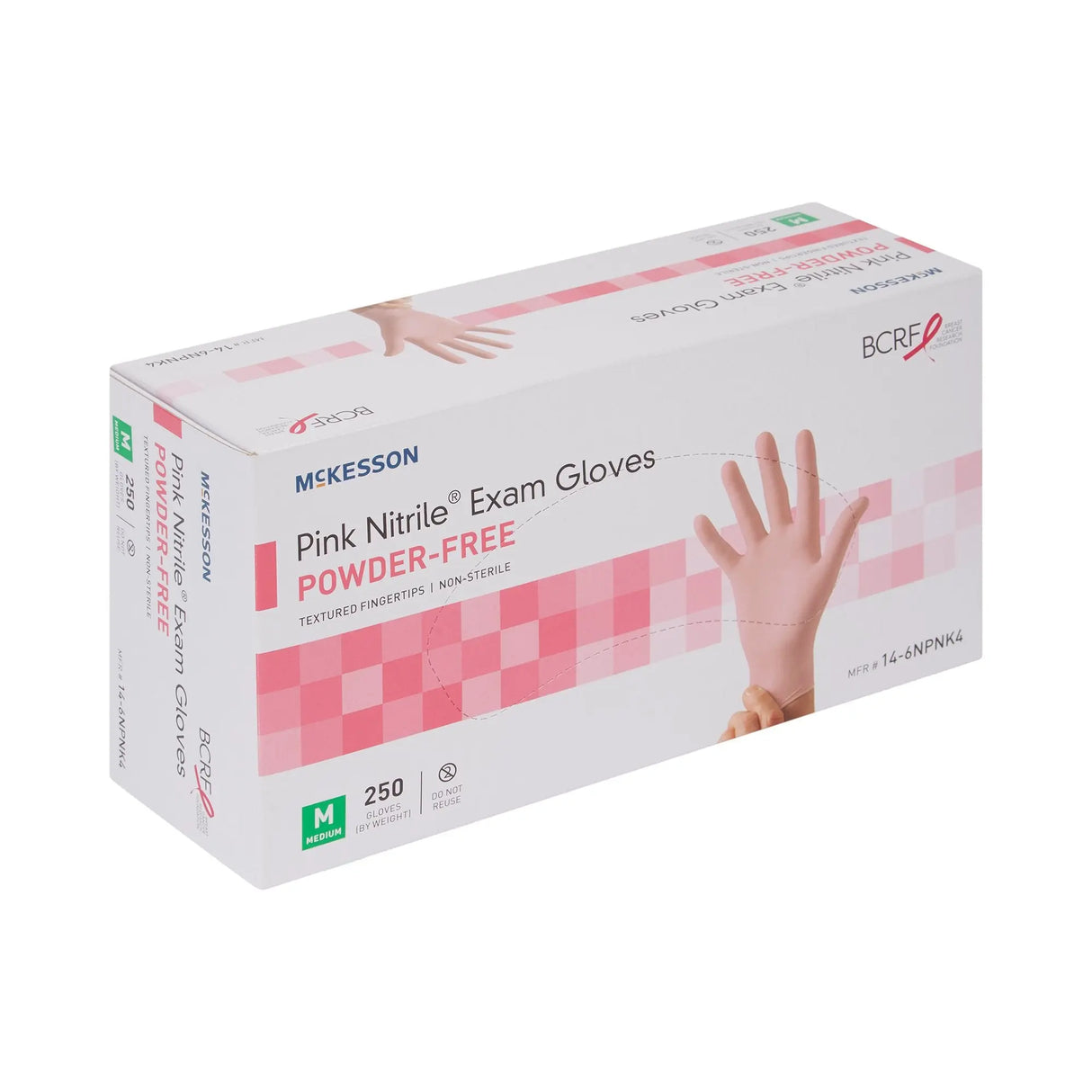 McKesson Pink Nitrile® Exam Glove, Medium, Pink McKesson Pink Nitrile®