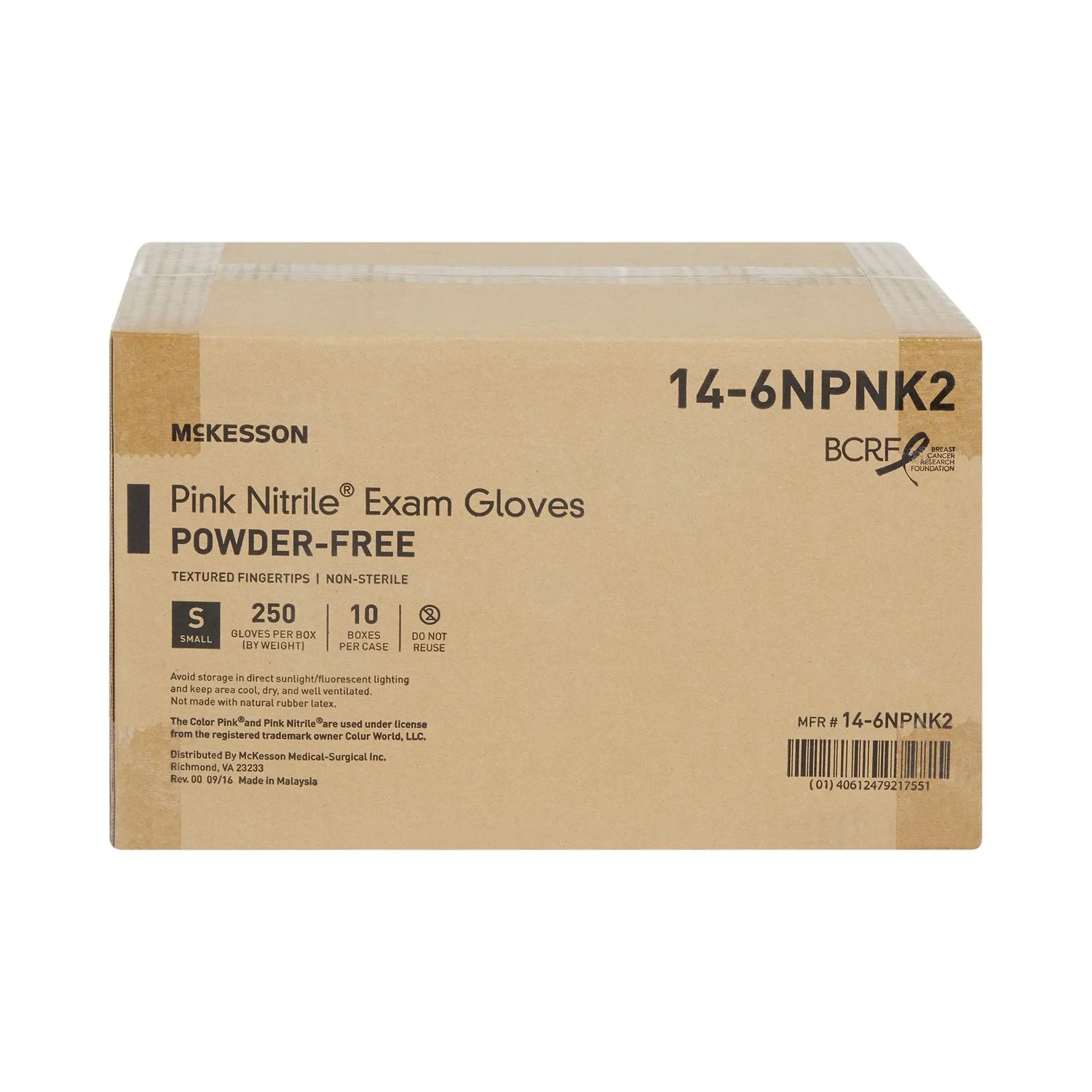 McKesson Pink Nitrile® Nitrile Exam Glove, Small, Pink McKesson Pink Nitrile®