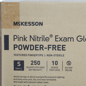 McKesson Pink Nitrile® Nitrile Exam Glove, Small, Pink McKesson Pink Nitrile®