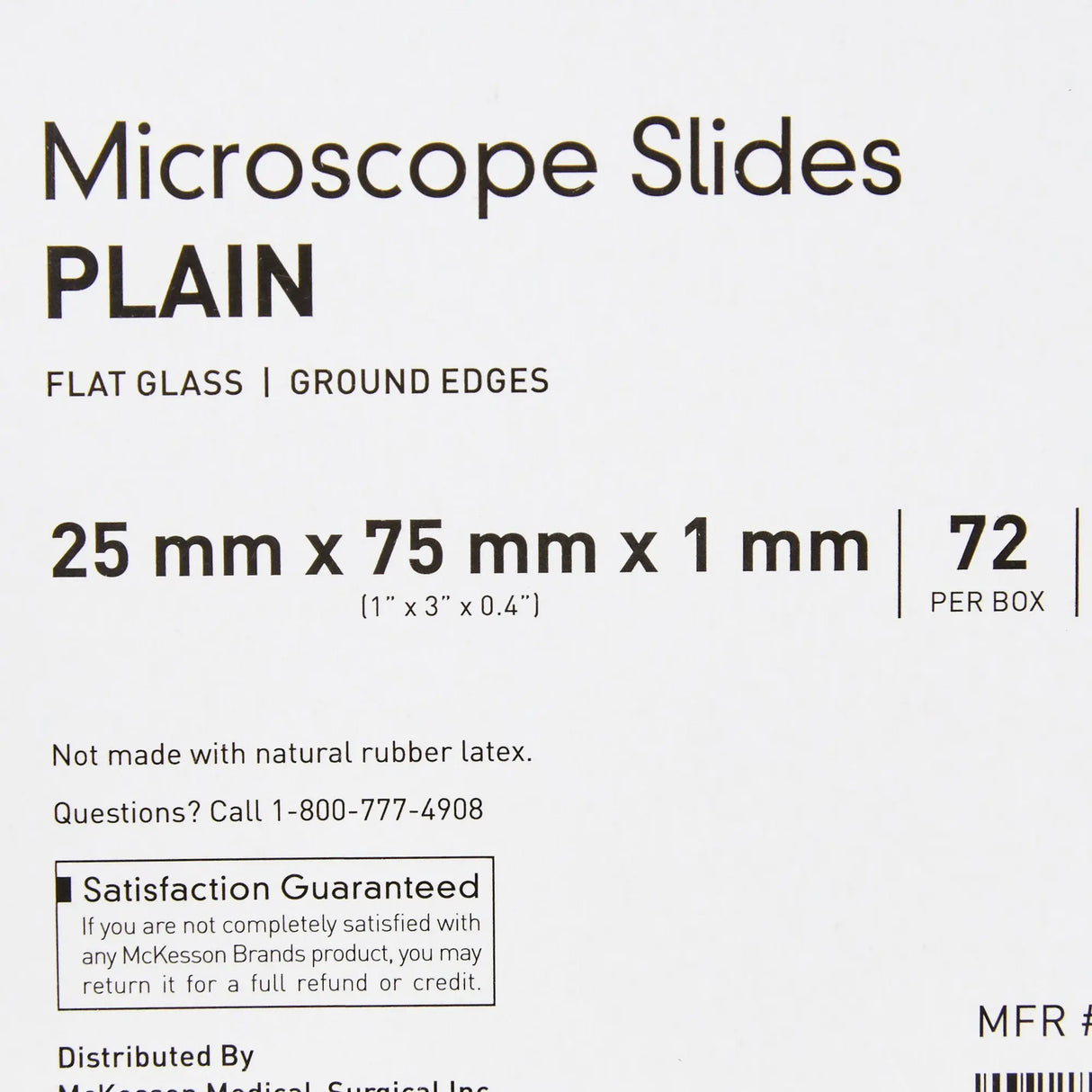 McKesson Plain Microscope Slide, 1 x 3 Inch McKesson