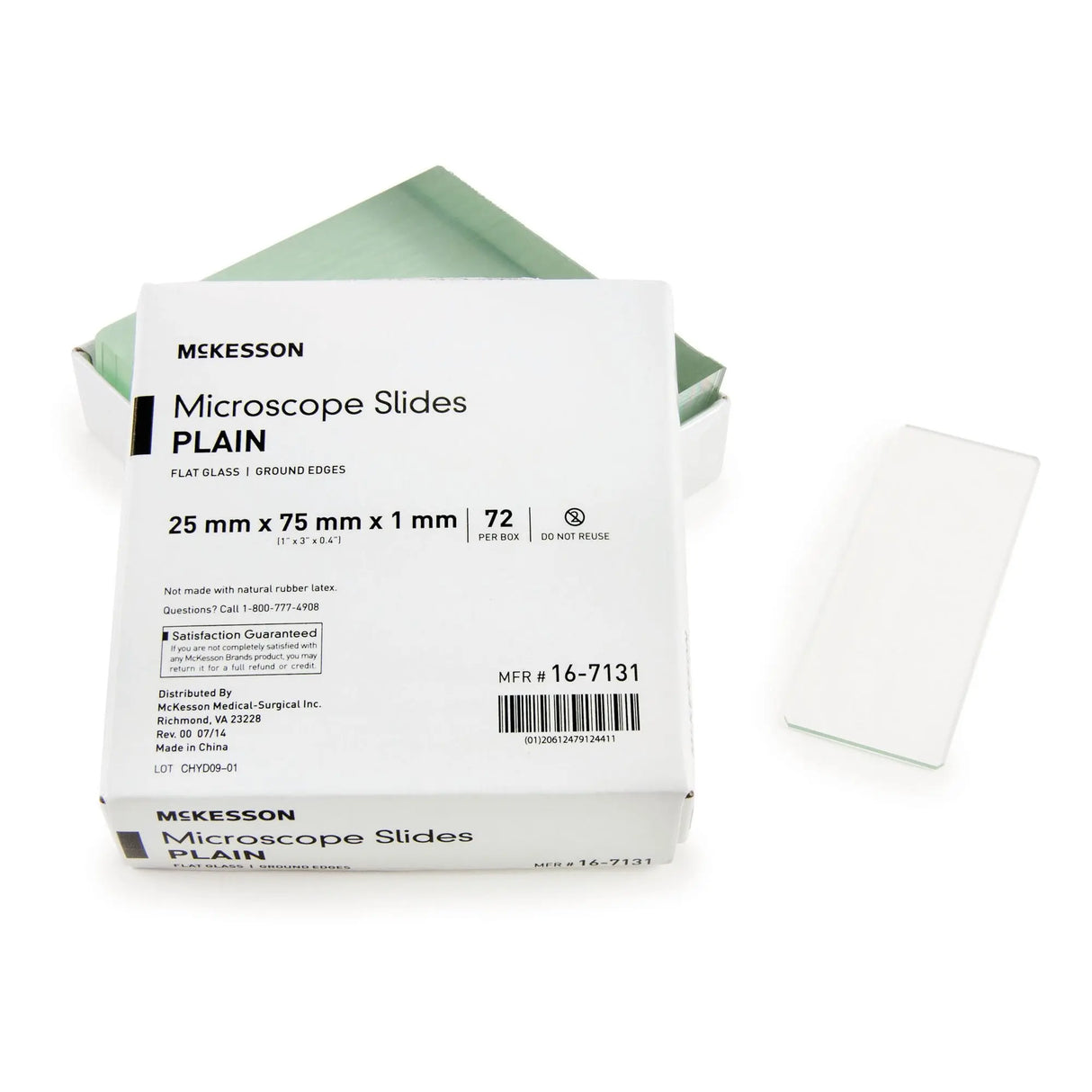 McKesson Plain Microscope Slide, 1 x 3 Inch McKesson