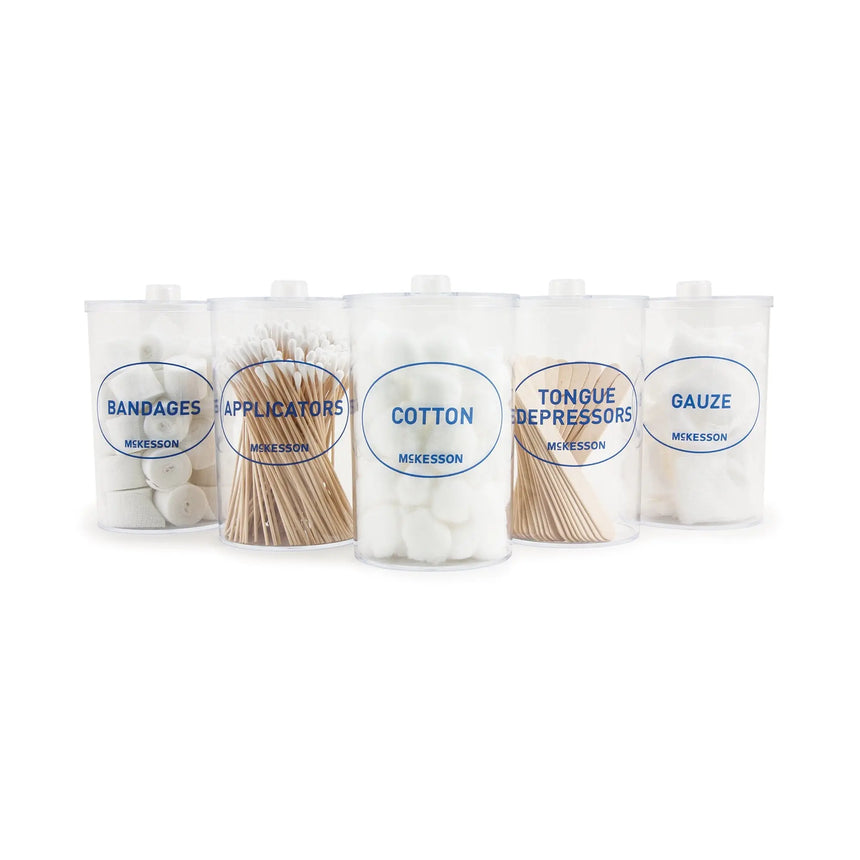 McKesson Plastic Labled Sundry Jar, 4.25 x 6.6 in McKesson