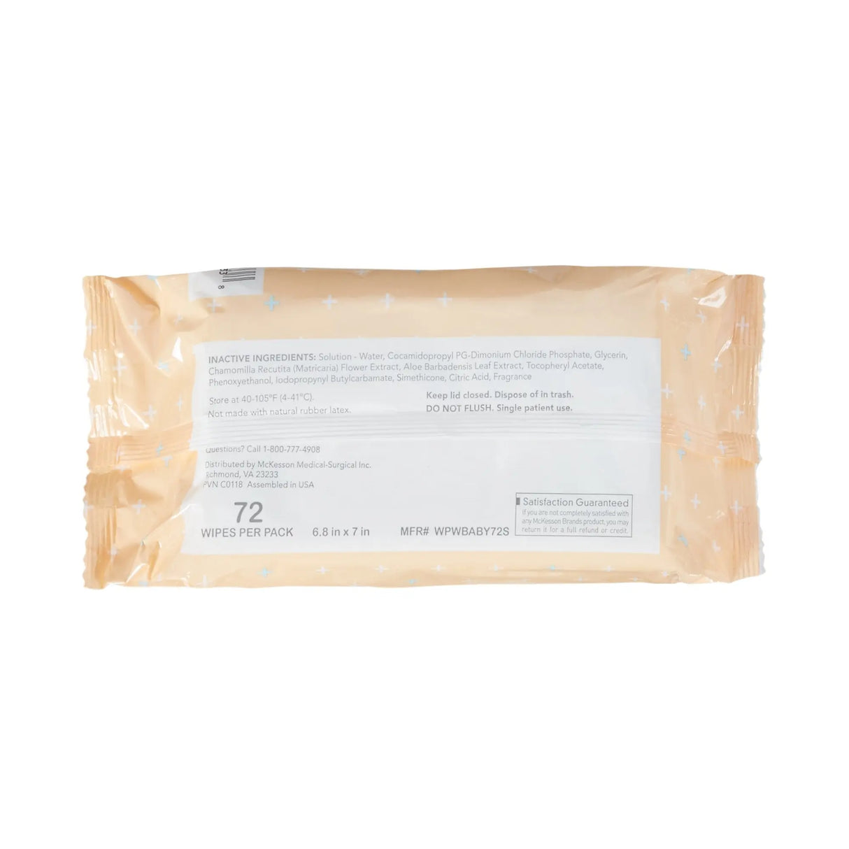 McKesson Powder Soft Scent Baby Wipe, Soft Pack McKesson