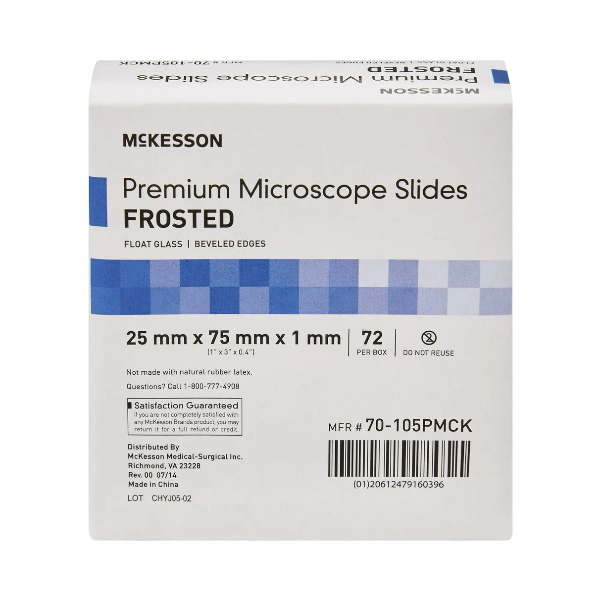 McKesson Premium Frosted Microscope Slide, 25 x 75 mm McKesson