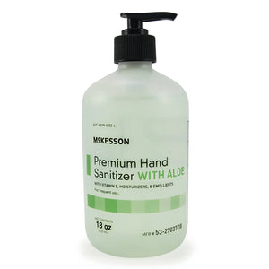 McKesson Premium Hand Sanitizer with Aloe, 18 oz, Gel, Pump Bottle McKesson Premium