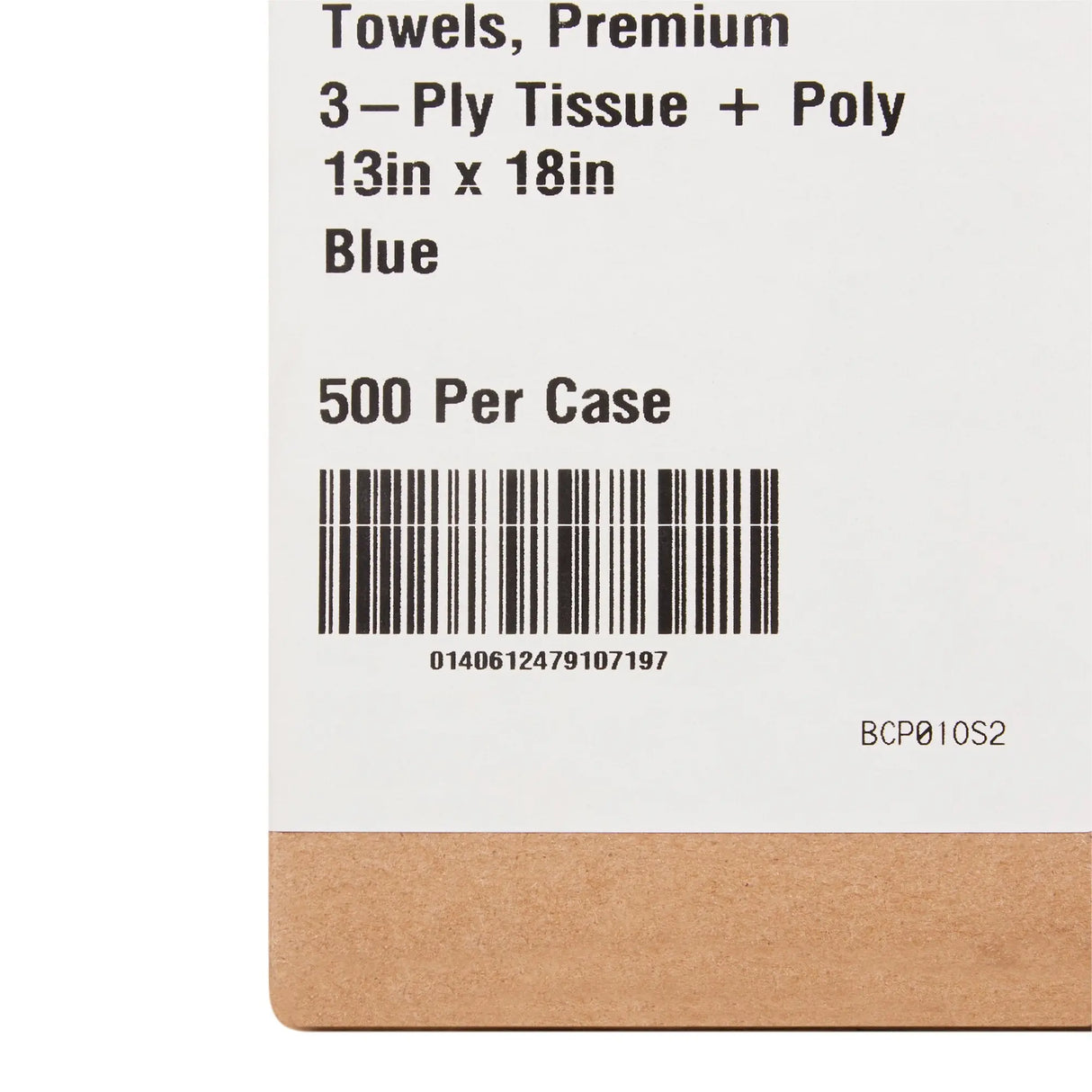 McKesson Premium Nonsterile Blue Procedure Towel, 13 x 18 Inch McKesson