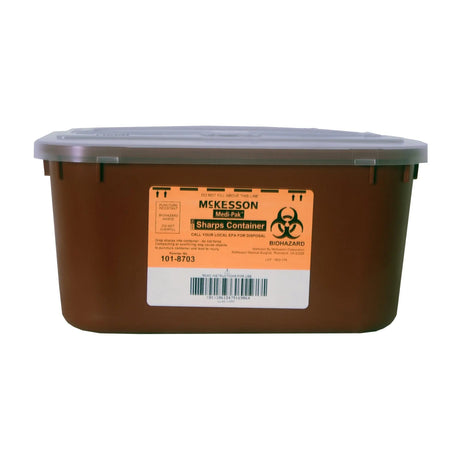 McKesson Prevent® Multi-purpose Sharps Container, 1 Gallon, 5 x 10 x 7 Inch McKesson