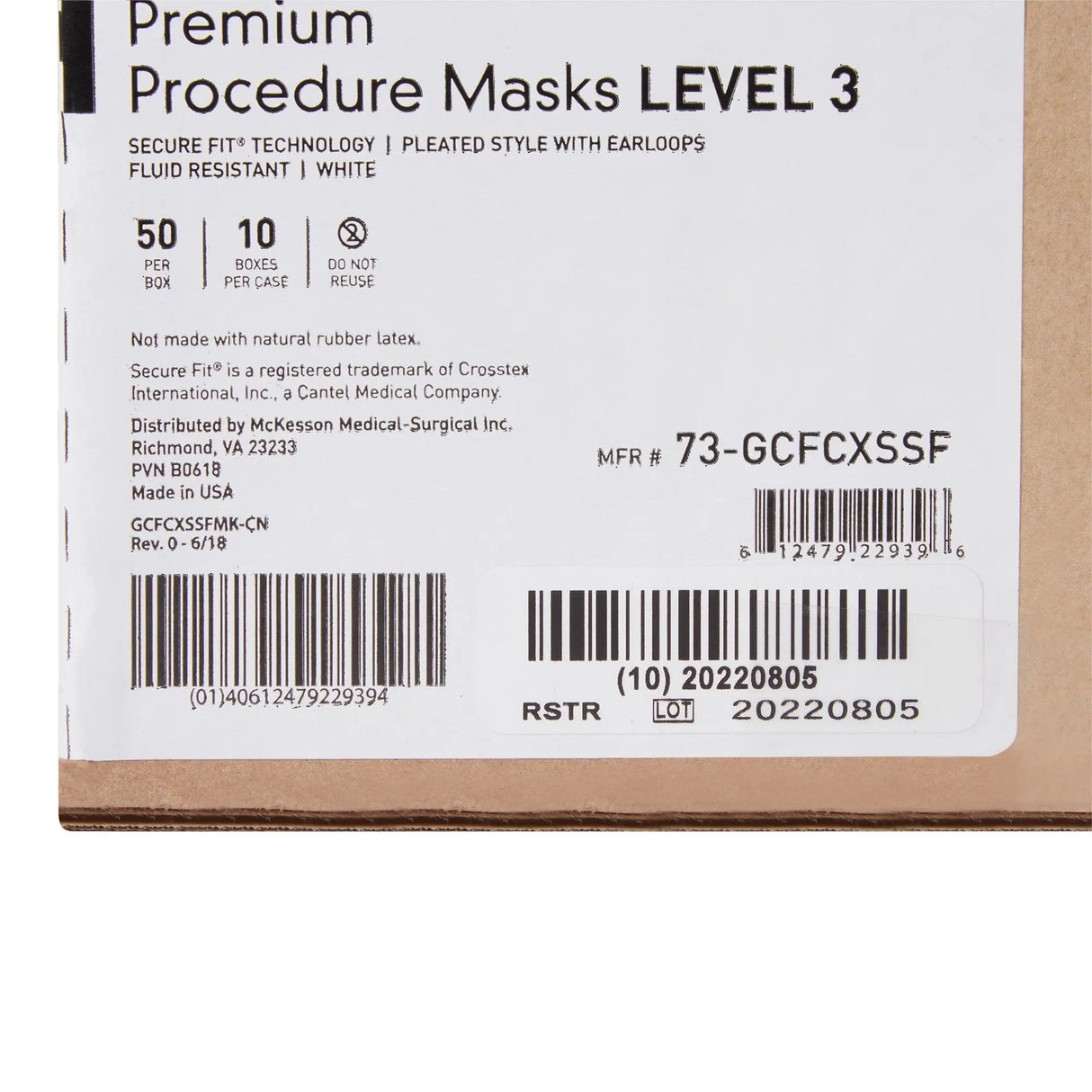 McKesson Procedure Masks with Eyeshields McKesson