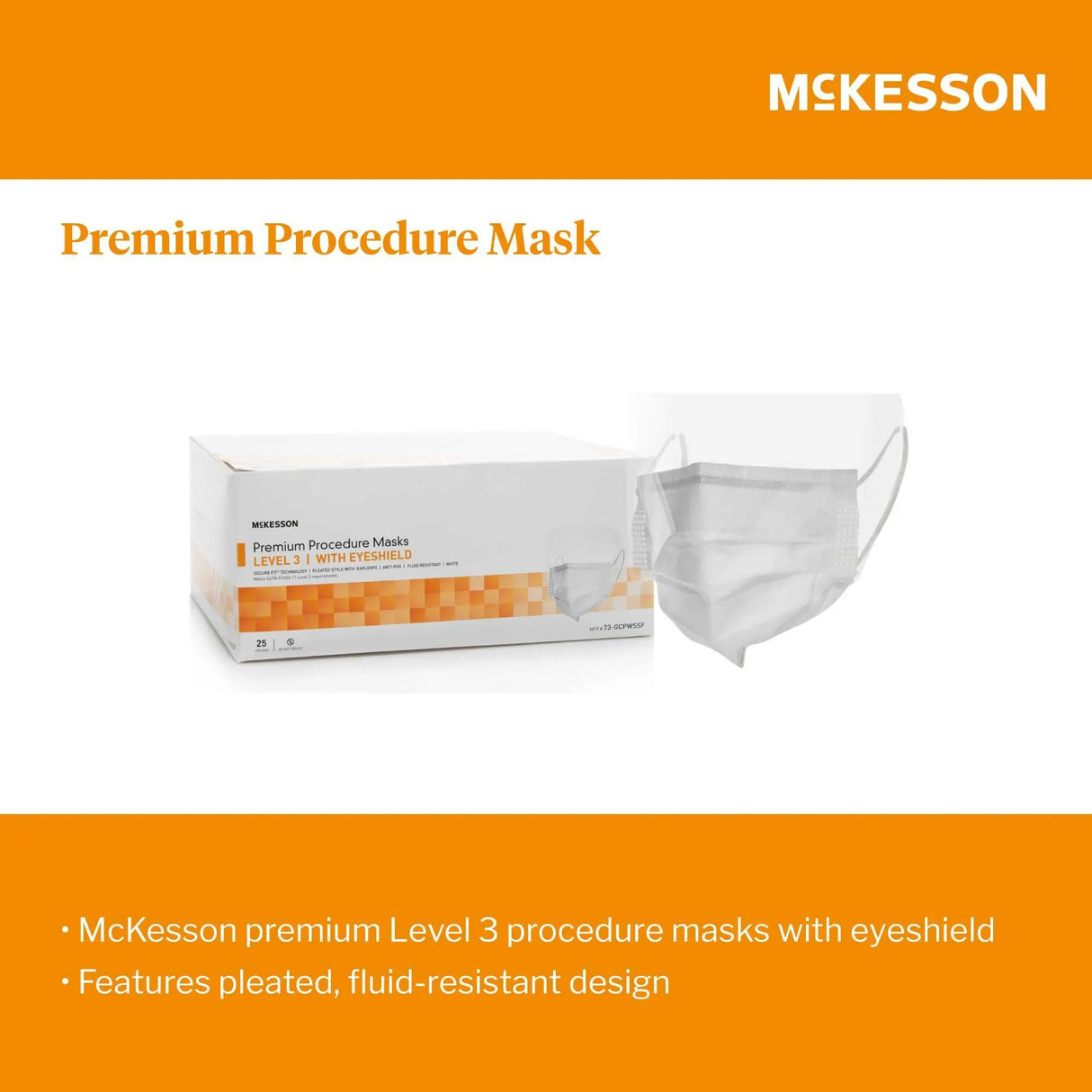 McKesson Procedure Masks with Eyeshields McKesson