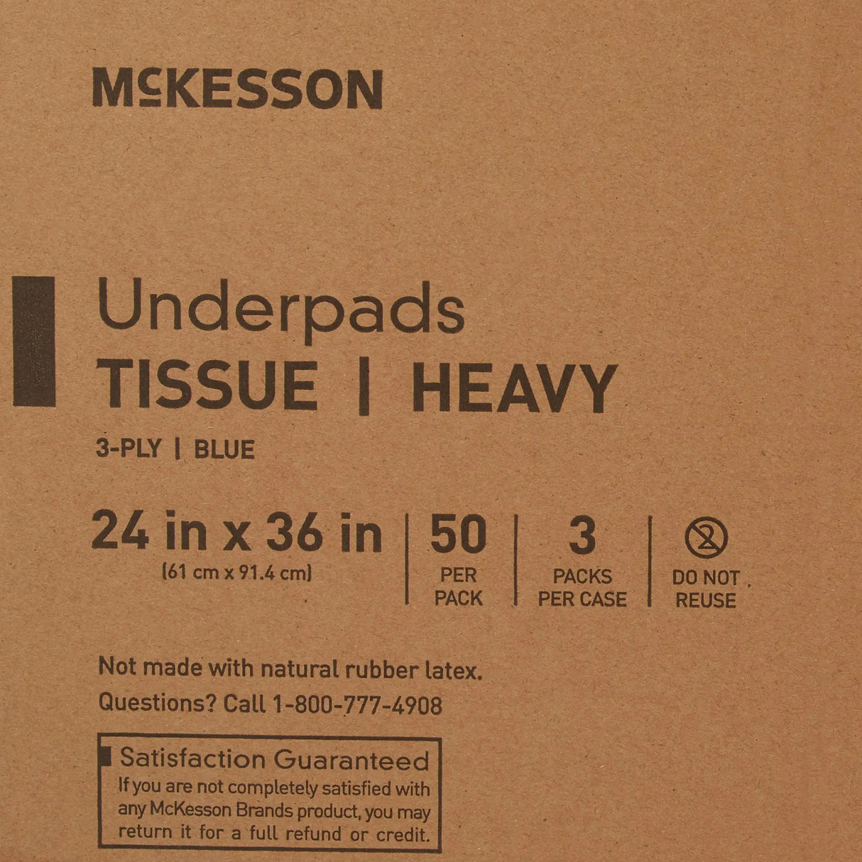 McKesson Procedure Underpad, 24 x 36 Inch McKesson