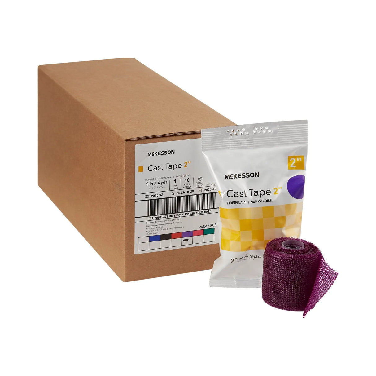 McKesson Purple Cast Tape, 2 Inch x 4 Yard McKesson