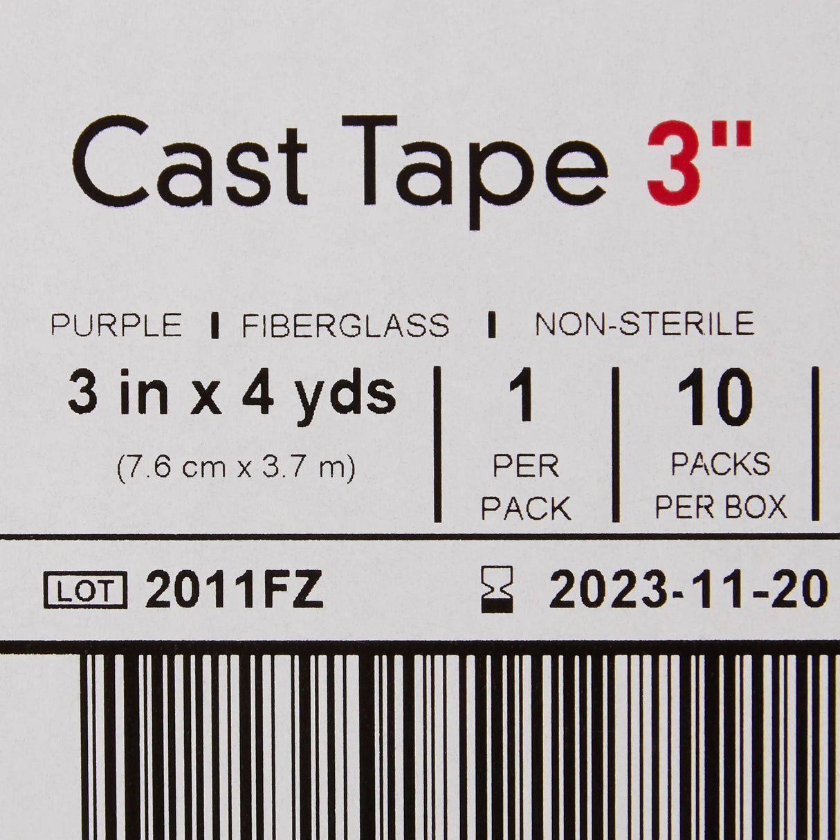 McKesson Purple Cast Tape, 3 Inch x 4 Yard McKesson