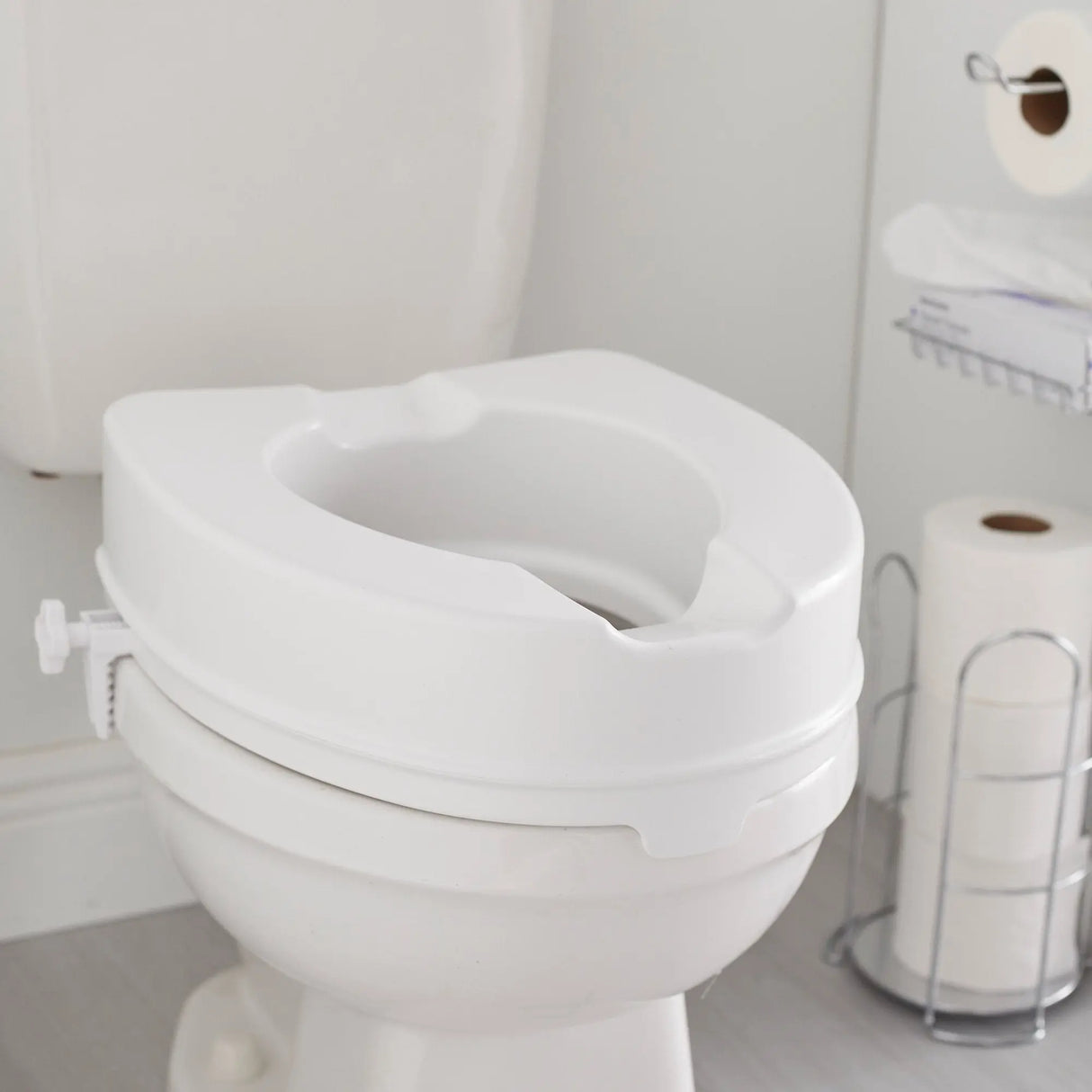 McKesson Raised Toilet Seat, 4-Inch Height McKesson