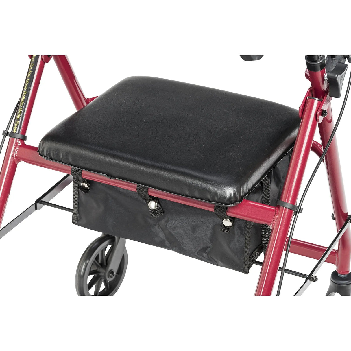 McKesson Red Four-Wheel Rollator - getMovility