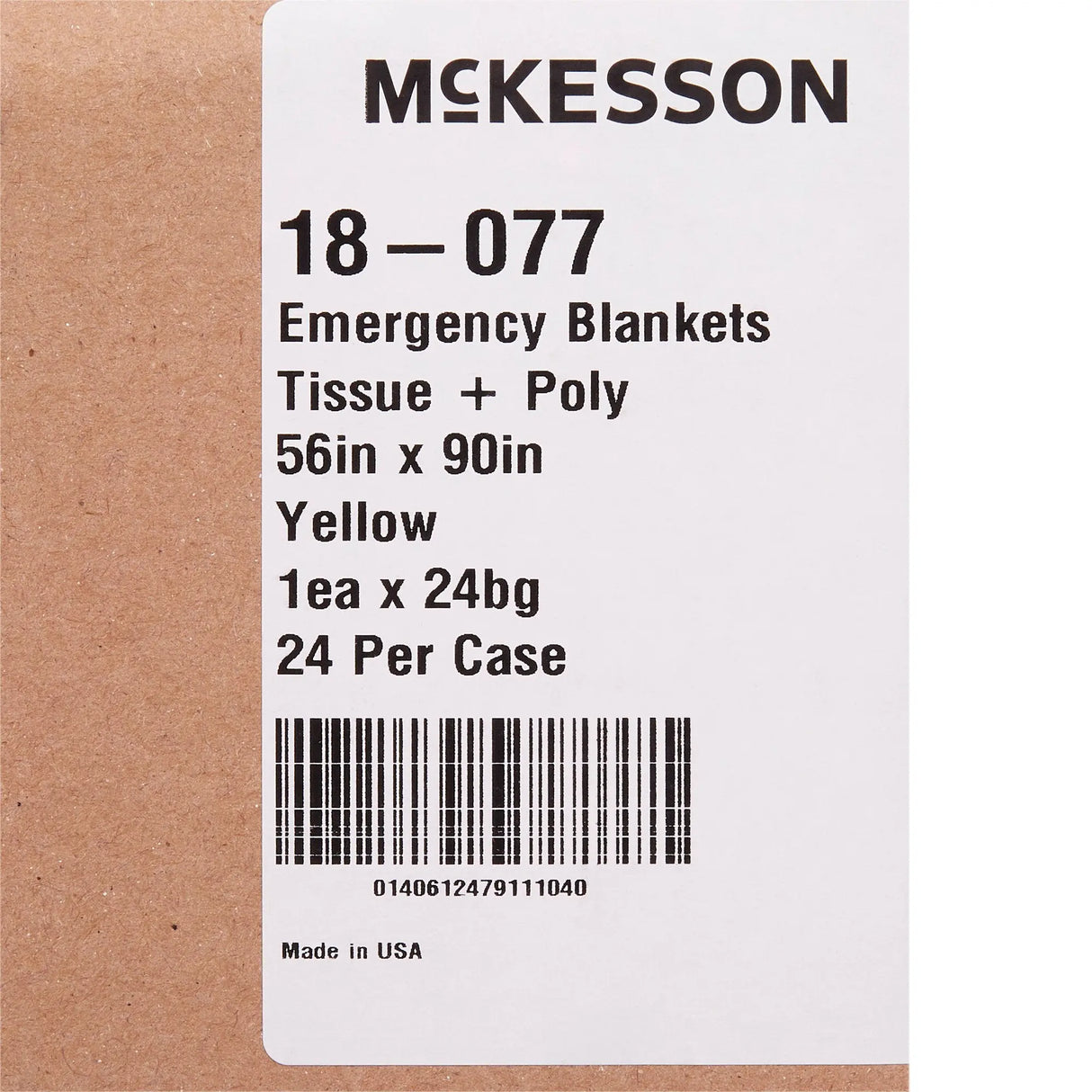 McKesson Rescue Blanket, 56 x 90 Inch McKesson