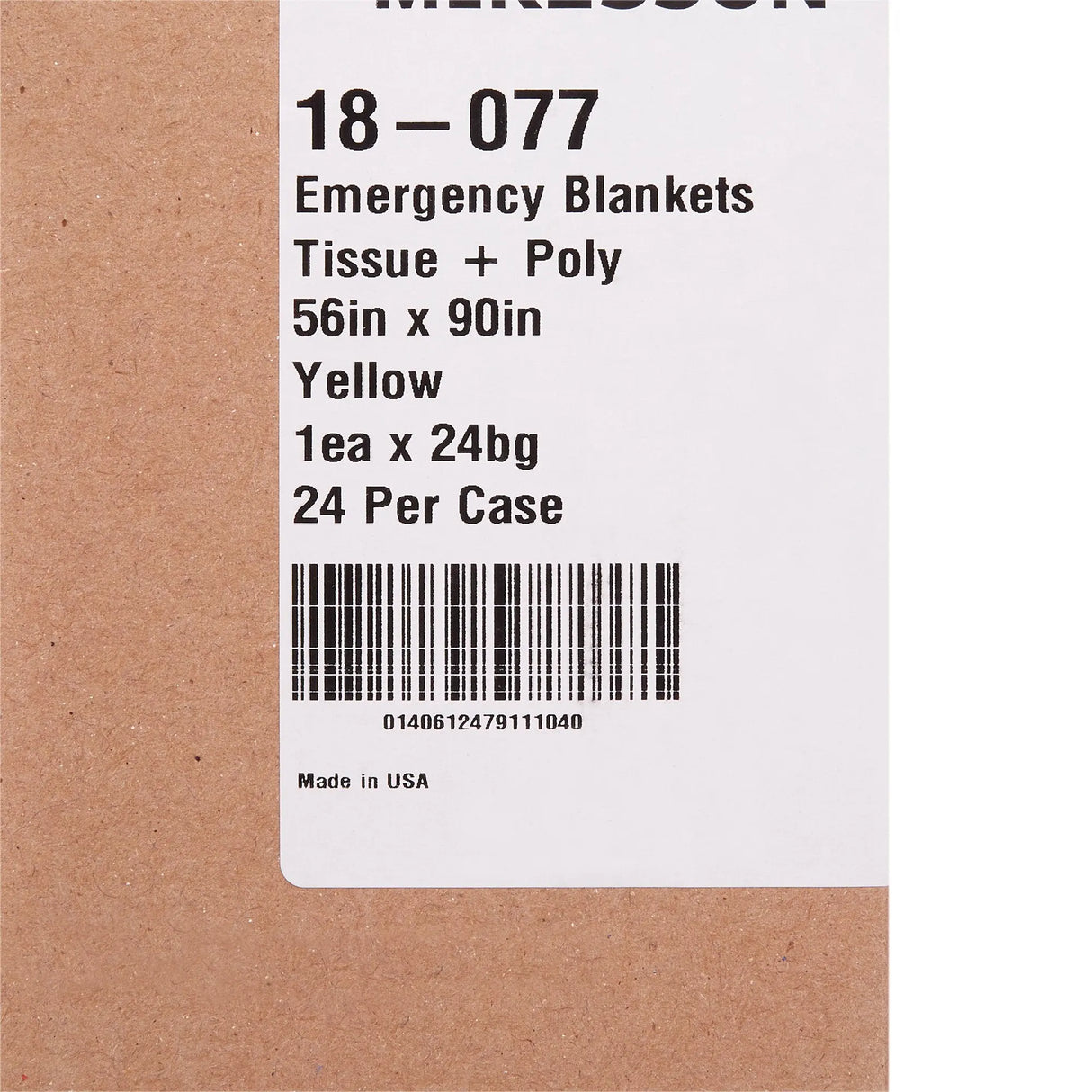 McKesson Rescue Blanket, 56 x 90 Inch McKesson