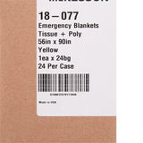 McKesson Rescue Blanket, 56 x 90 Inch McKesson