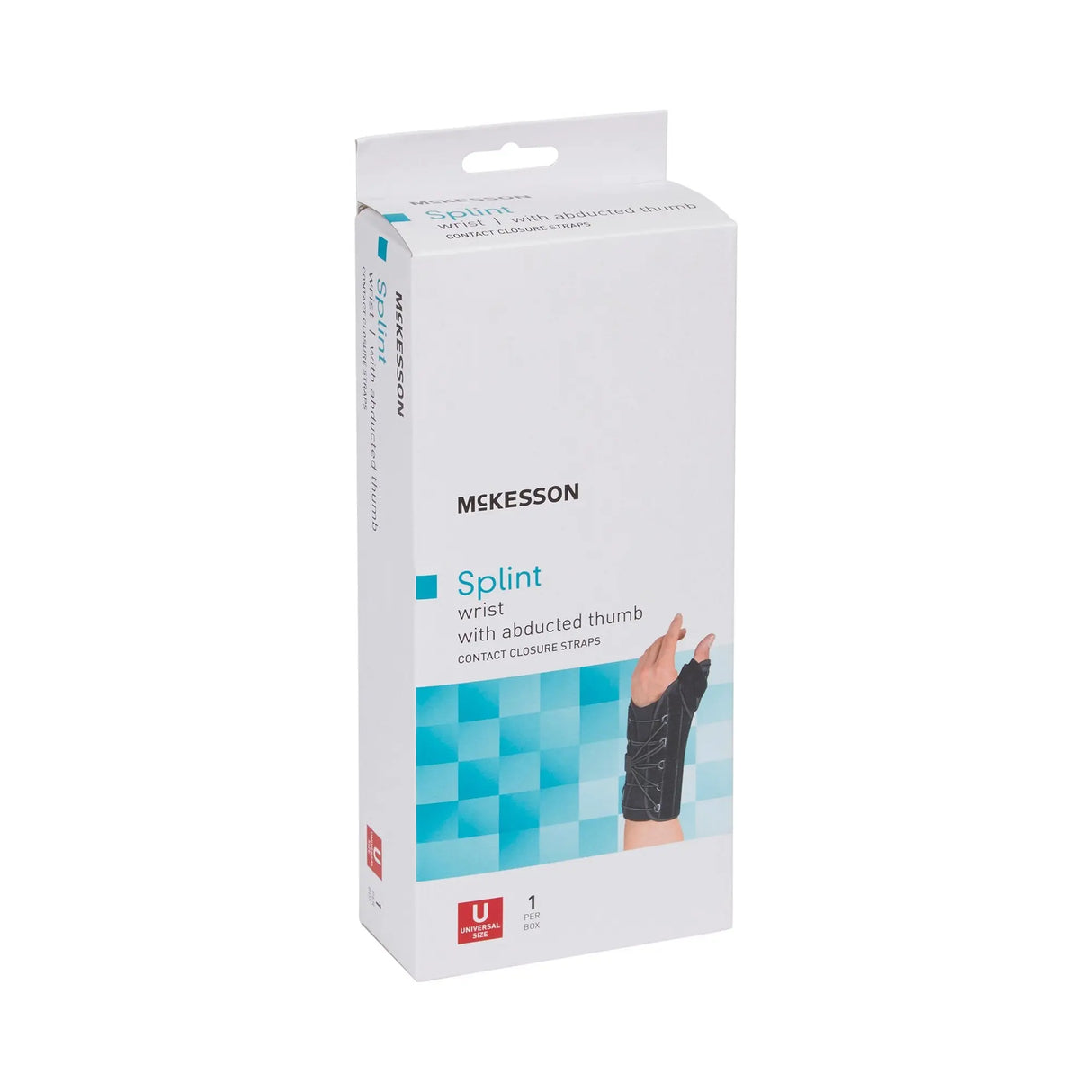 McKesson Right Wrist Splint with Abducted Thumb, One Size Fits Most McKesson