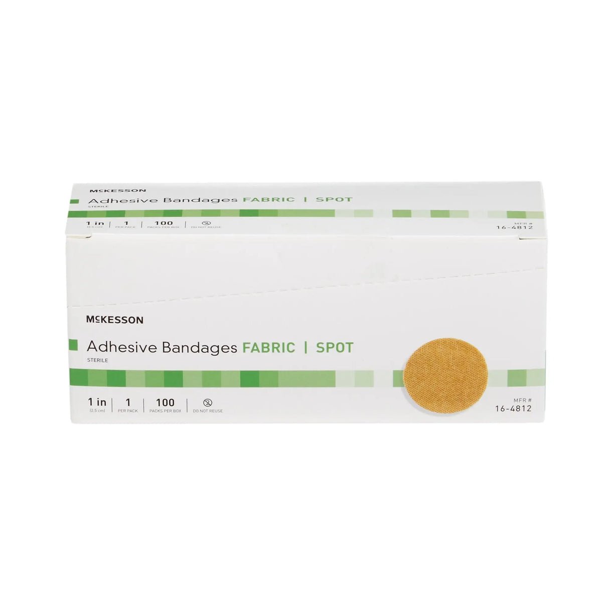 McKesson Round Tan Adhesive Spot Bandage, 1 Inch McKesson