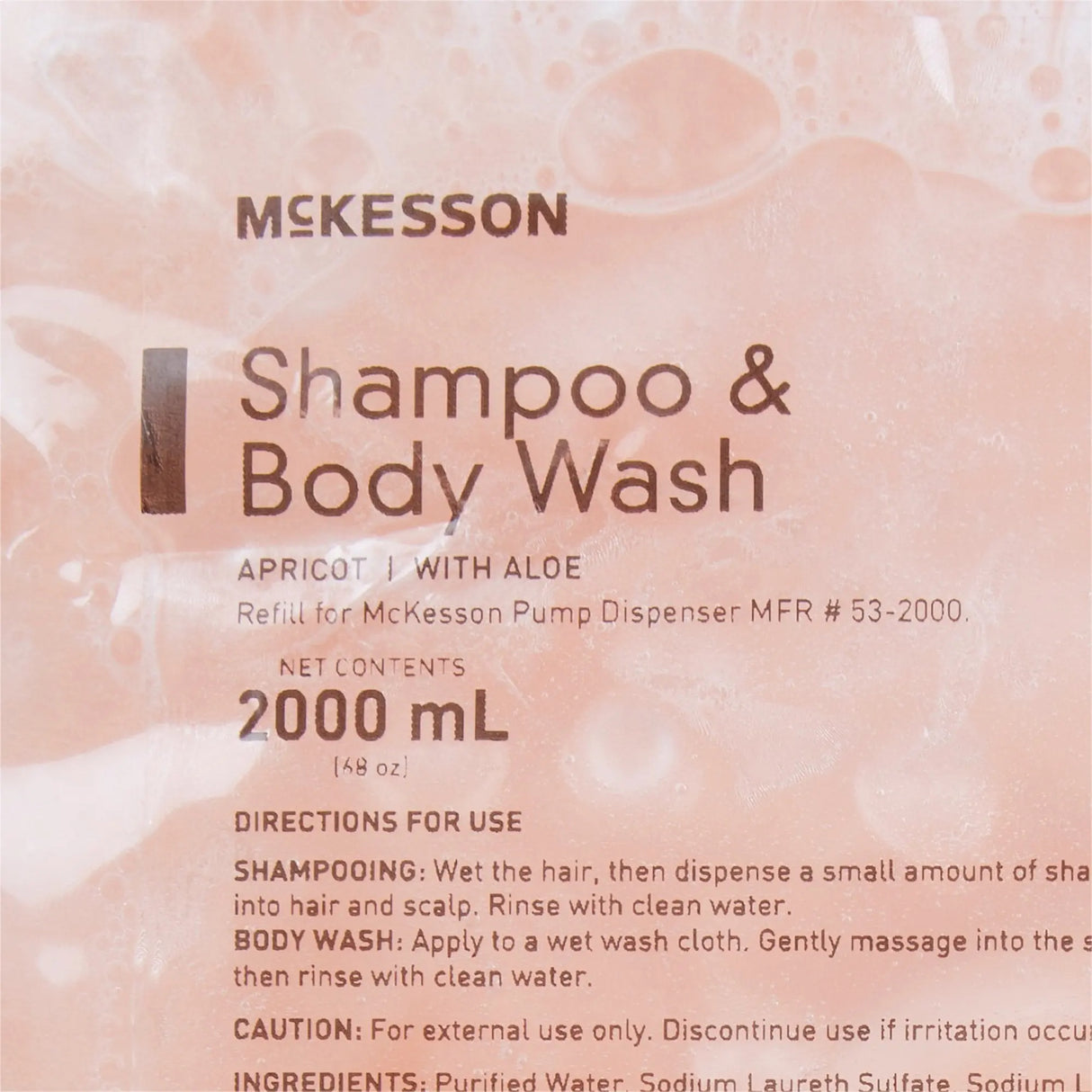 McKesson Shampoo and Body Wash 2000 mL Dispenser Refill Bag McKesson