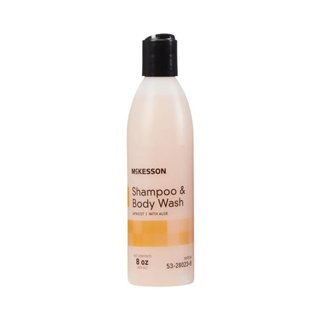 McKesson Shampoo and Body Wash, Apricot Scent, 8 oz. Squeeze Bottle McKesson