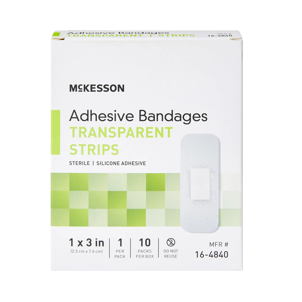 McKesson Sheer Adhesive Strip, 1 x 3 Inch McKesson