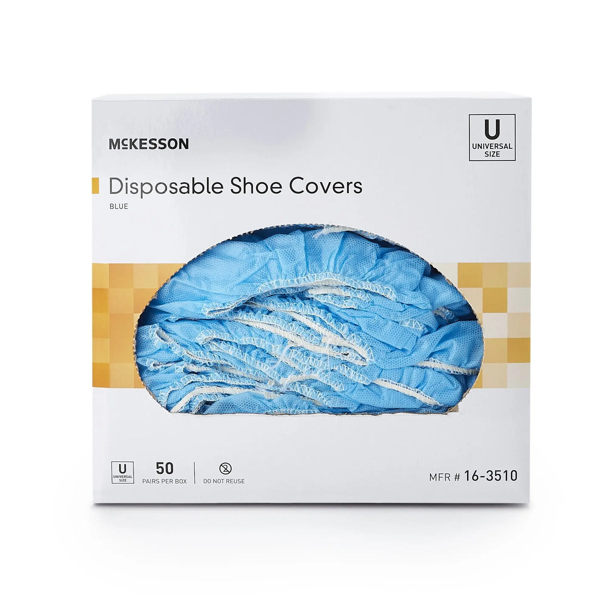 McKesson Shoe Cover, One Size Fits Most Shoe, High, Non-Skid Sole, Blue, Non-Sterile McKesson