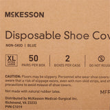 McKesson Shoe Covers, Non-Skid Sole, Blue, Non-Sterile, X-Large McKesson