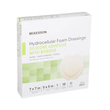 McKesson Silicone Adhesive with Border Silicone Foam Dressing, 7 x 7 Inch Sacral McKesson