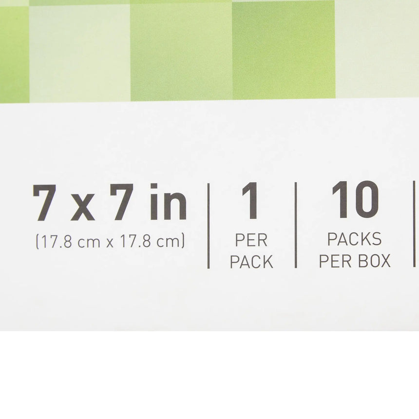 McKesson Silicone Gel Adhesive without Border Silicone Foam Dressing, 7 x 7 Inch Sacral McKesson