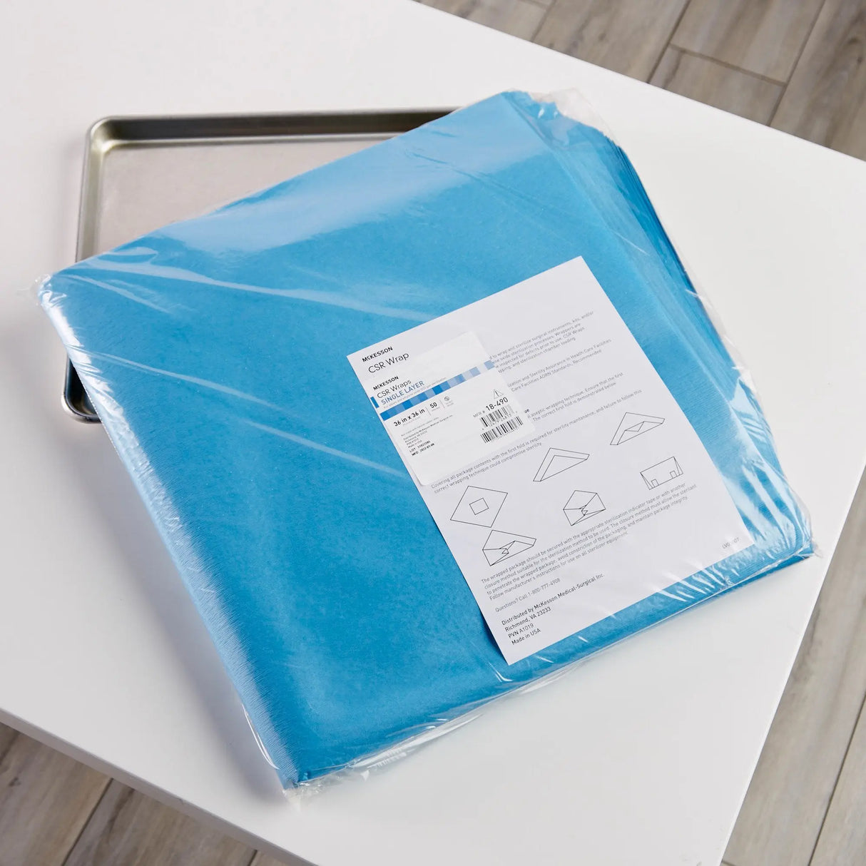 McKesson Single Layer Sterilization Wrap, 36 x 36 Inch McKesson