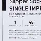 McKesson Slipper Socks, X-Large, Tan McKesson