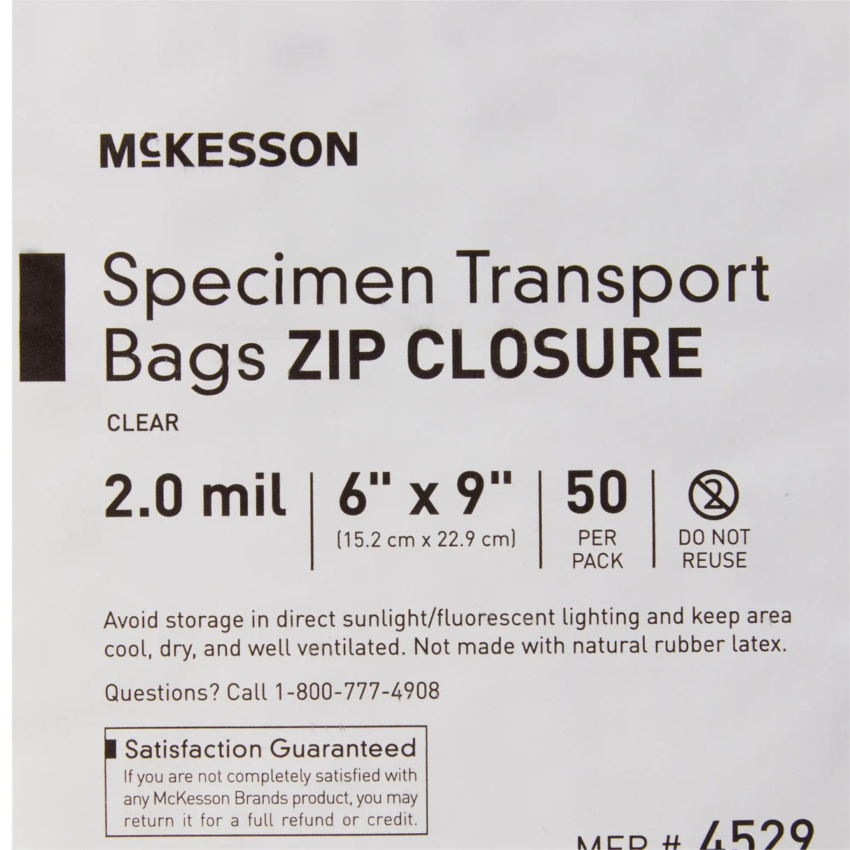 McKesson Specimen Transport Bag, 6 x 9 Inch McKesson