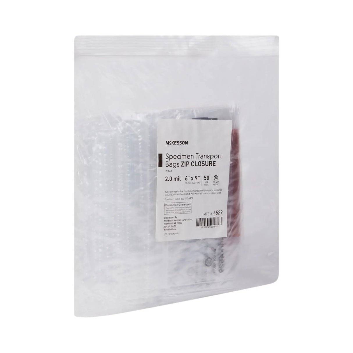 McKesson Specimen Transport Bag, 6 x 9 Inch McKesson