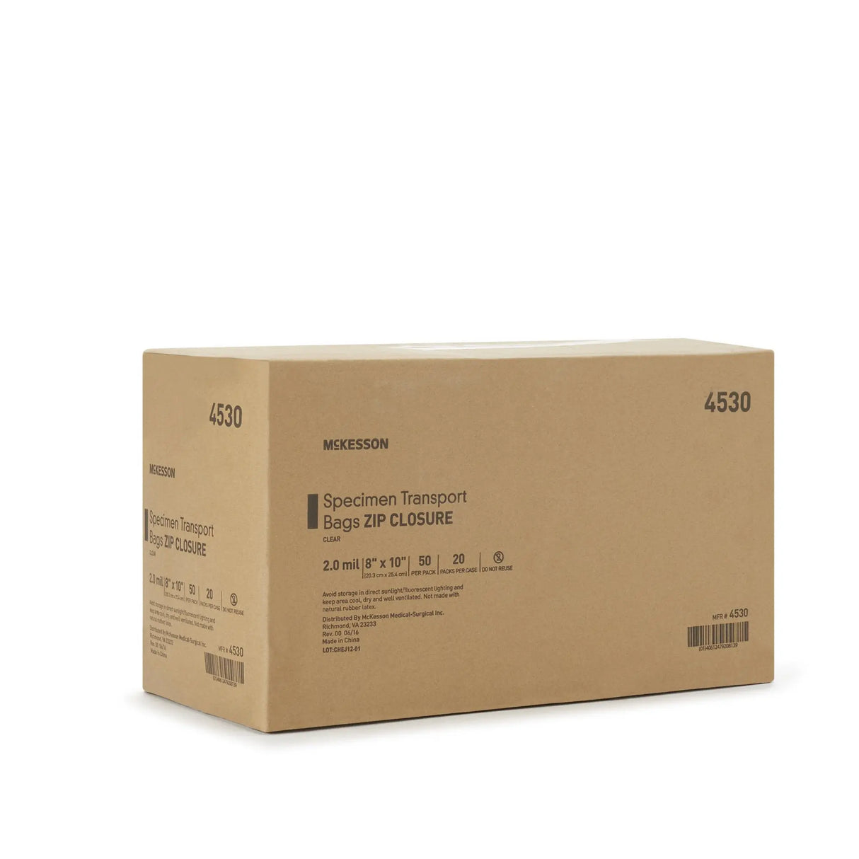 McKesson Specimen Transport Bag, 8 x 10 Inch McKesson