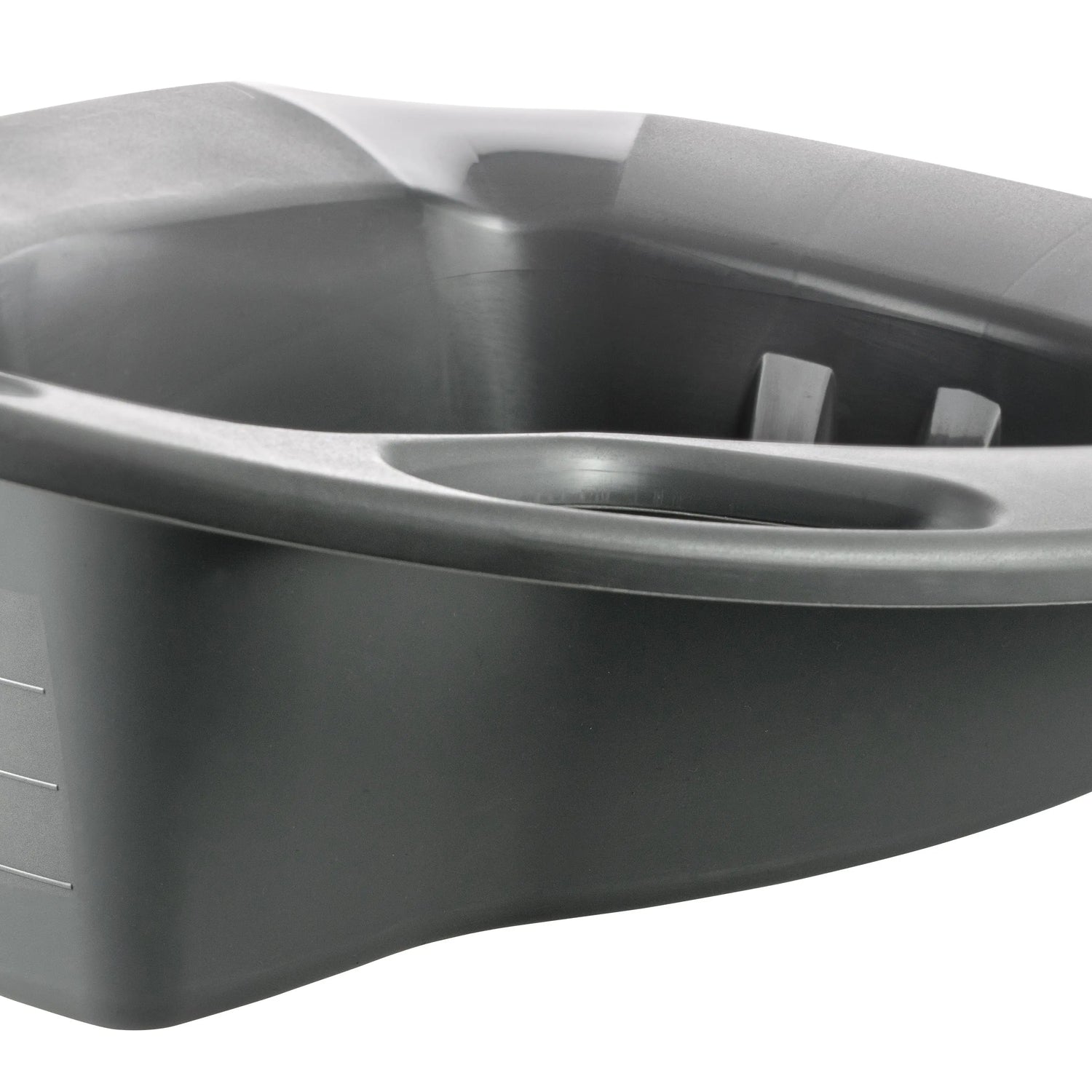 McKesson Stackable Bedpan, Non-Stick Plastic, Latex-Free, Graphite McKesson