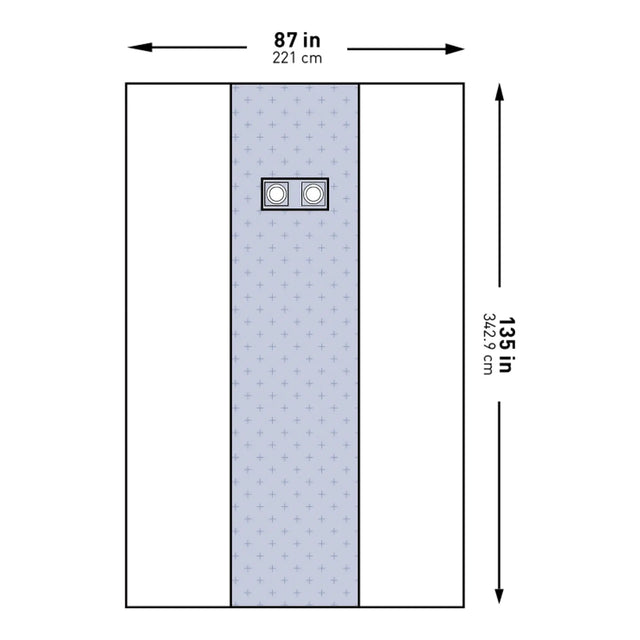 McKesson Sterile Femoral Angiography Cardiovascular Drape, 87 x 135 Inch McKesson