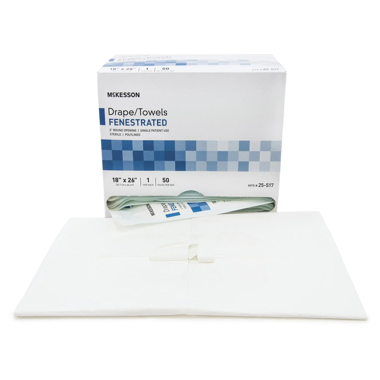 McKesson Sterile Field Surgical Drape, 18 x 26 Inch McKesson