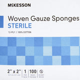 McKesson Sterile Gauze Sponge, 2 x 2 Inch, 12-Ply McKesson