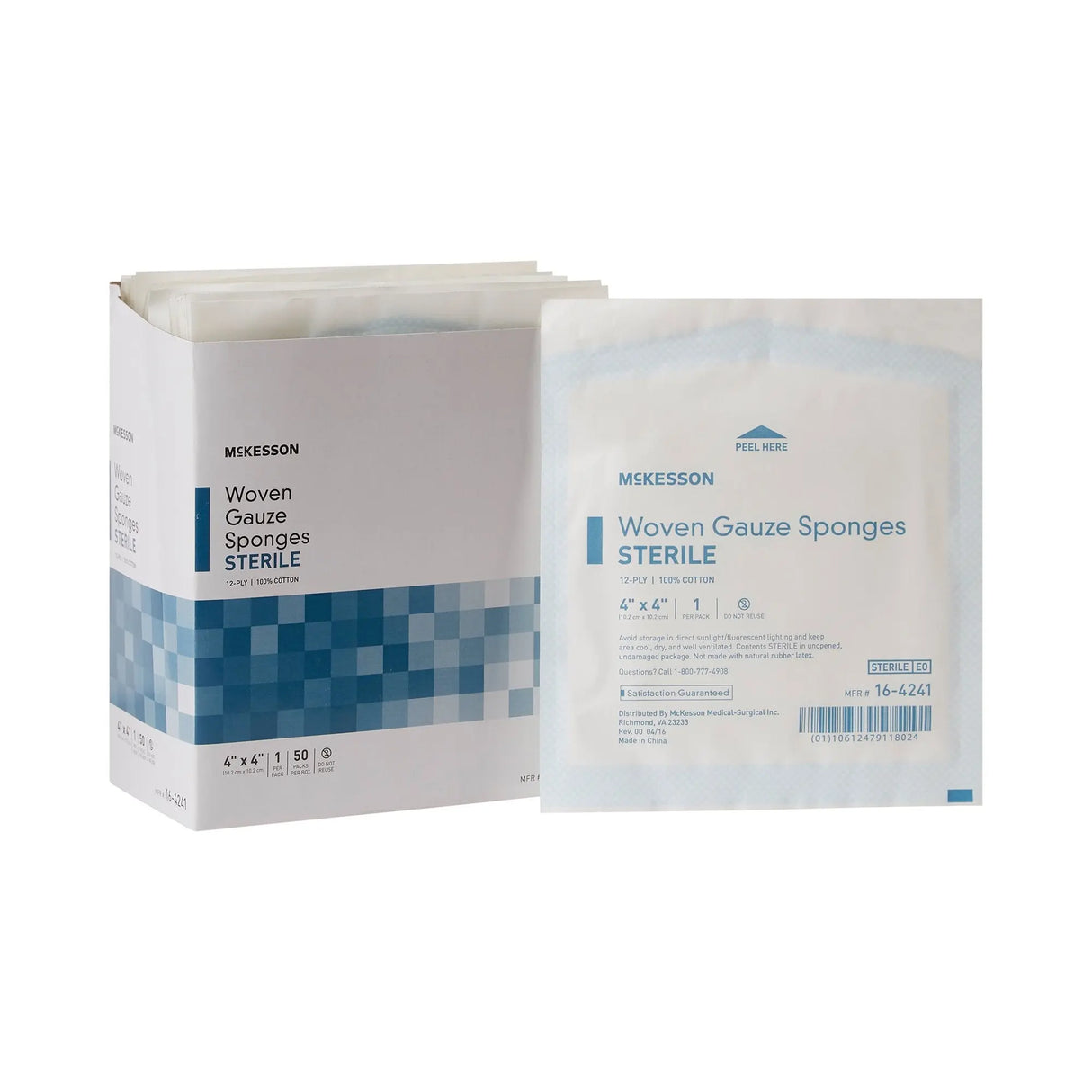 McKesson Sterile Gauze Sponge, 4 x 4 Inch McKesson