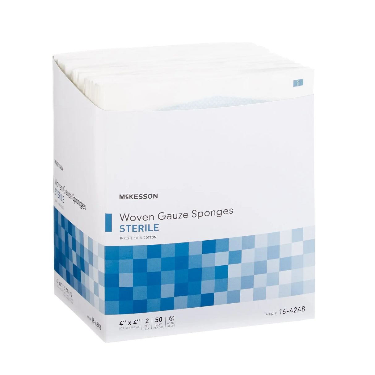 McKesson Sterile Gauze Sponge, 4 x 4 Inch, 8-Ply McKesson