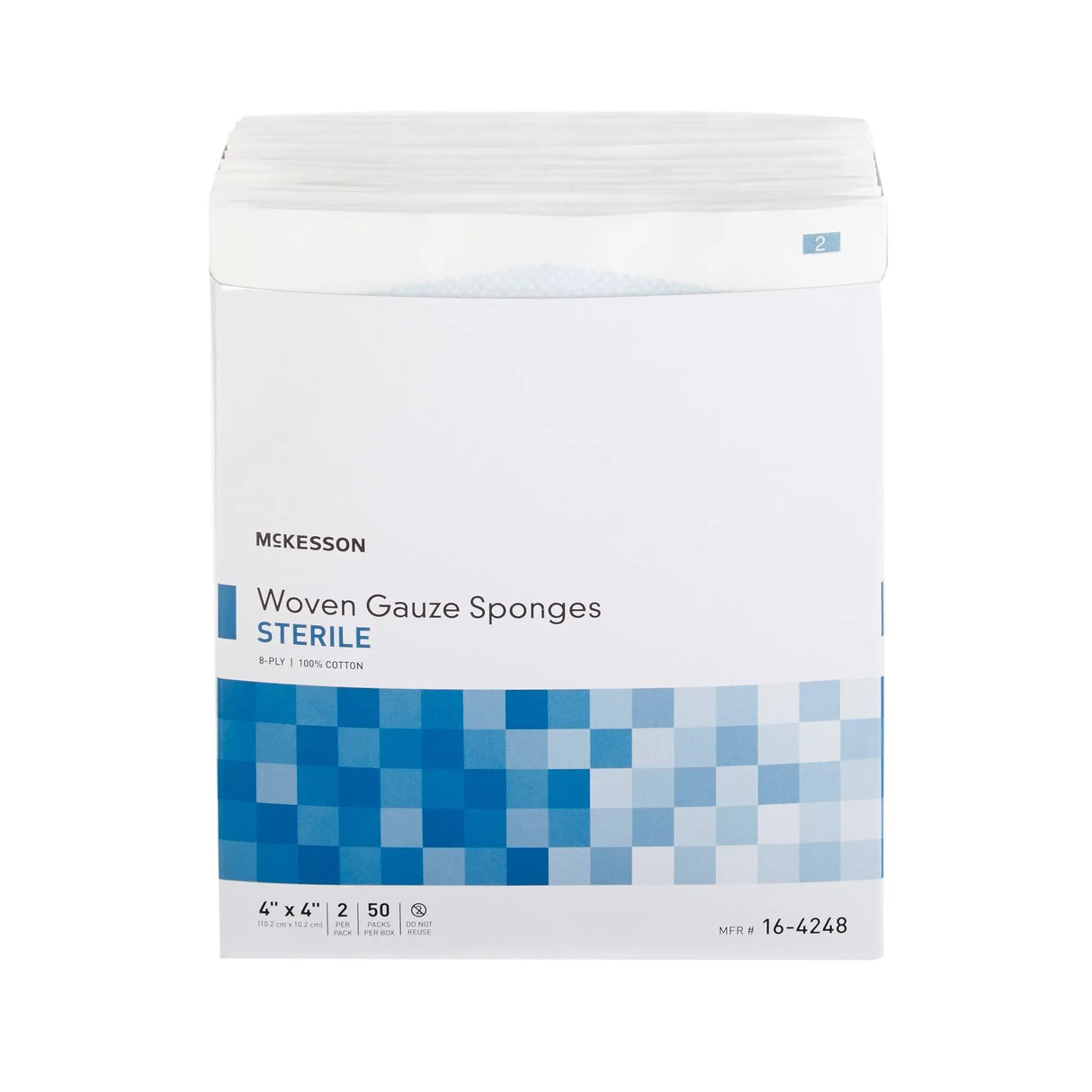 McKesson Sterile Gauze Sponge, 4 x 4 Inch, 8-Ply McKesson