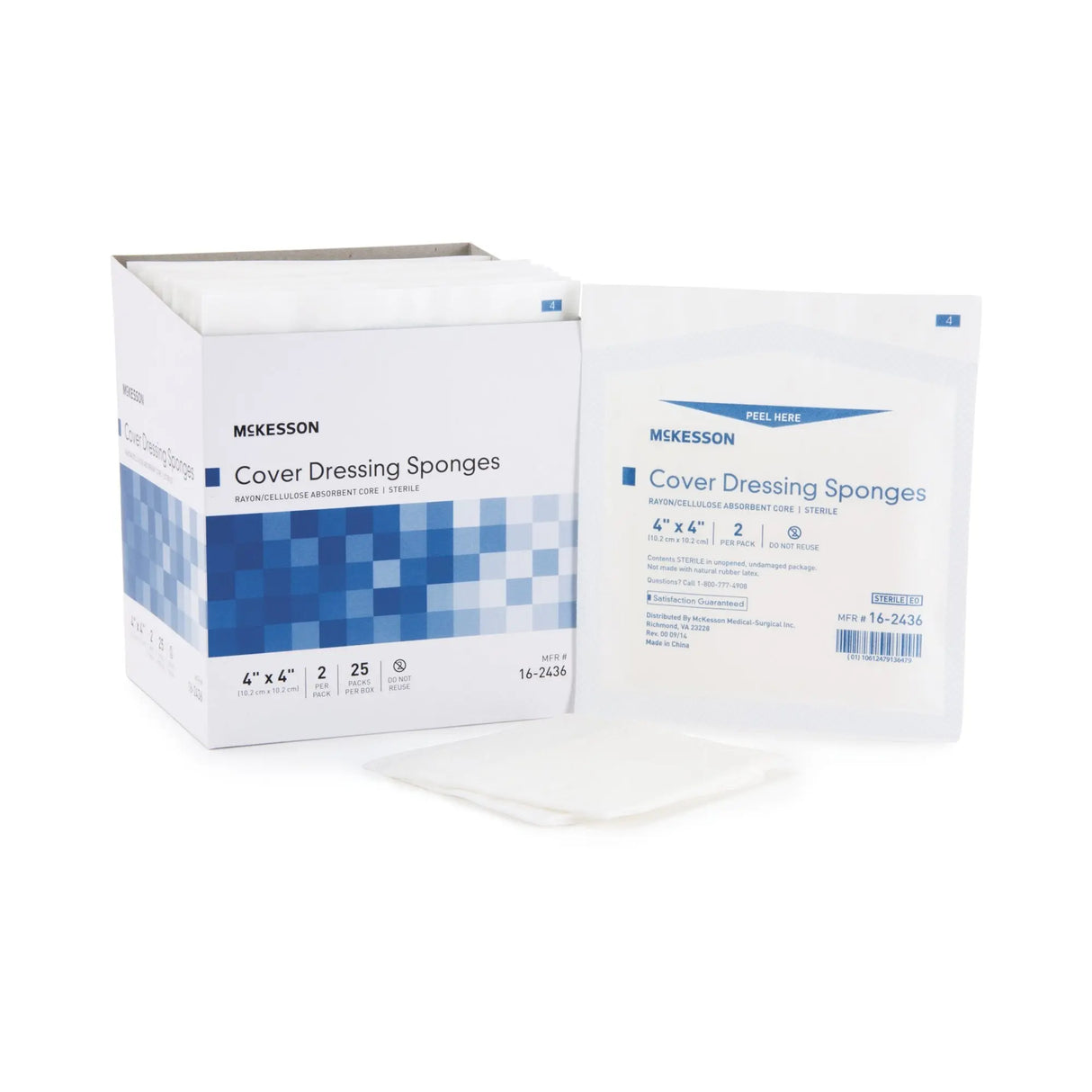 McKesson Sterile Nonwoven Sponge, 4 x 4 Inch McKesson