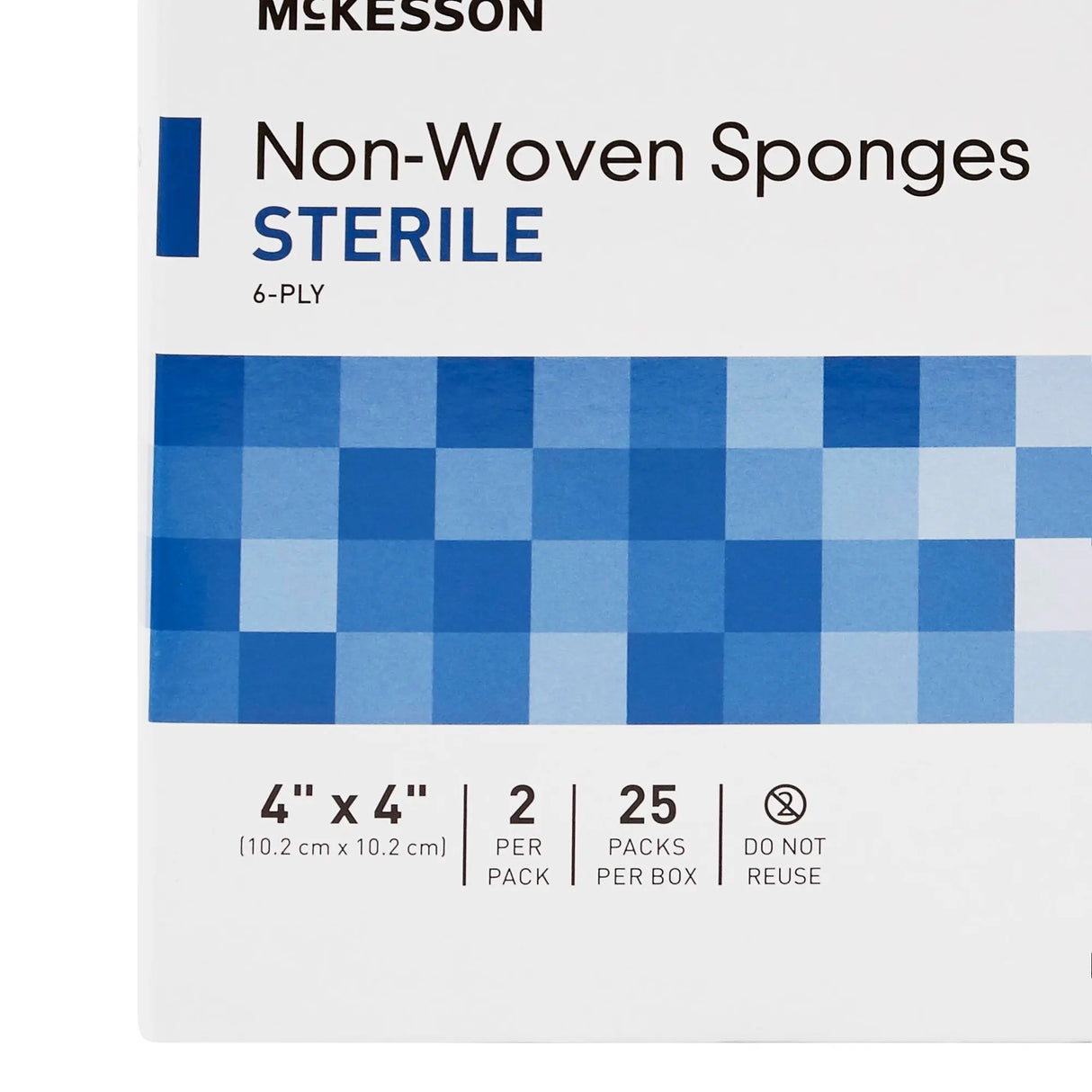 McKesson Sterile Nonwoven Sponge, 4 x 4 Inch, 6-Ply McKesson