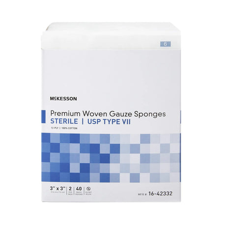 McKesson Sterile USP Type VII Gauze Sponge, 3 x 3 Inch, 12-Ply McKesson