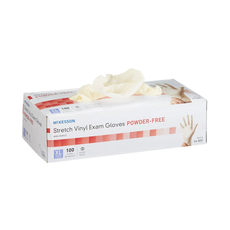 McKesson Stretch Vinyl Exam Glove, Extra Large, Ivory McKesson