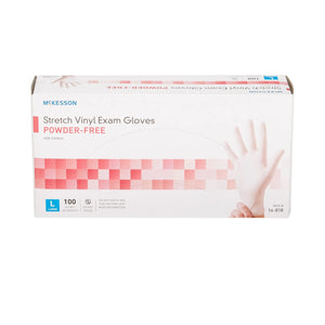 McKesson Stretch Vinyl Exam Glove, Large, Ivory McKesson