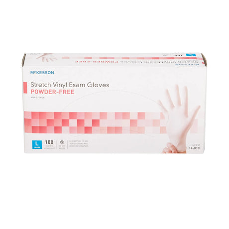 McKesson Stretch Vinyl Exam Glove, Large, Ivory McKesson