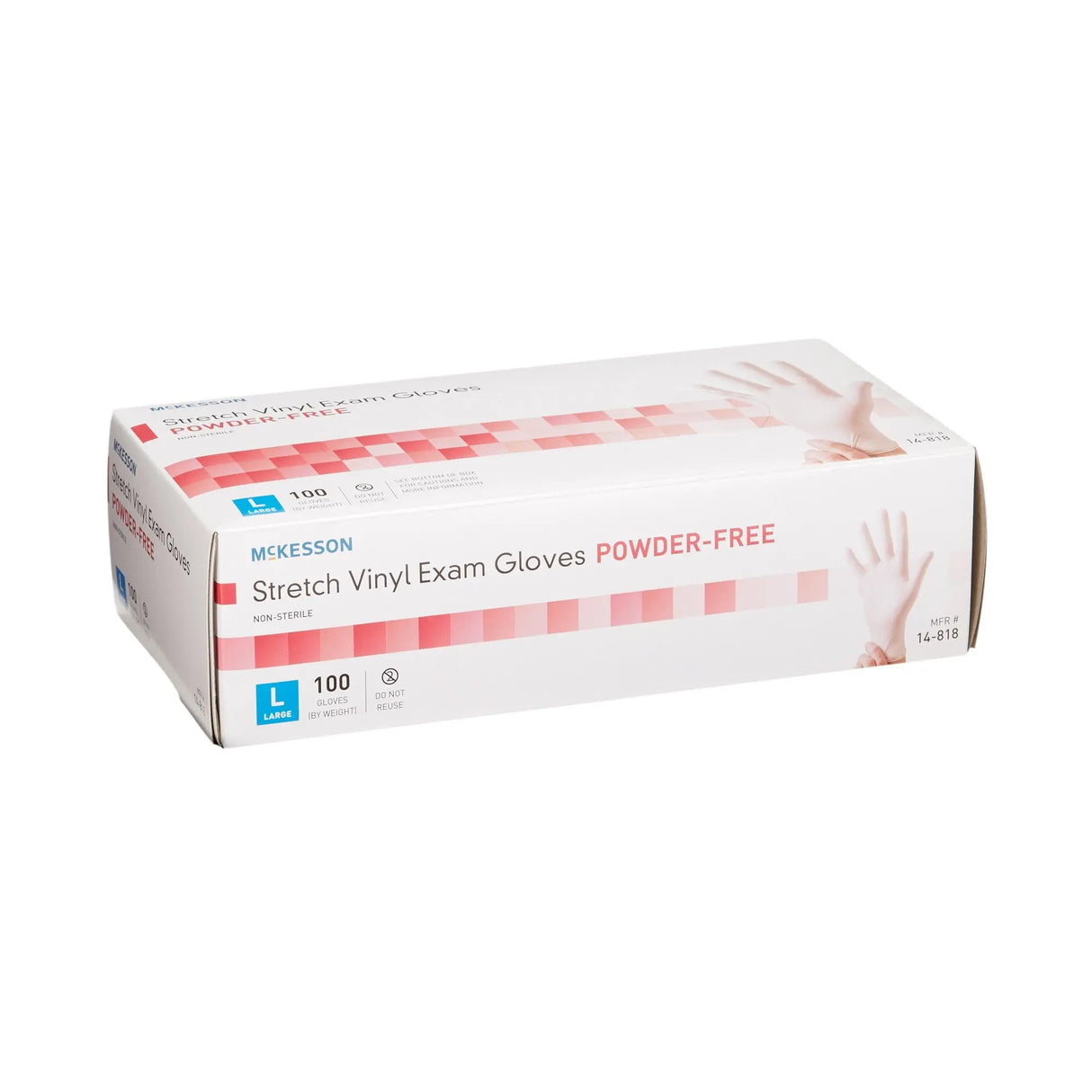 McKesson Stretch Vinyl Exam Glove, Large, Ivory McKesson