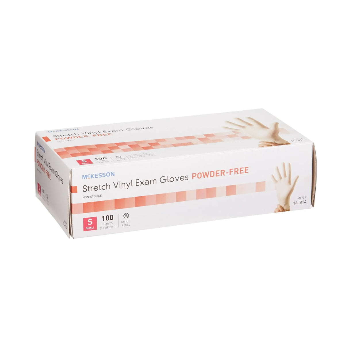 McKesson Stretch Vinyl Exam Glove, Small, Ivory McKesson